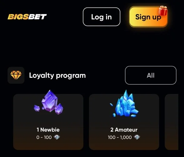 bigsbet-loyaliteitsprogramma-mobiel